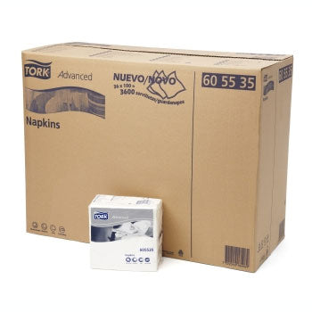 Guardanapos 33x33 2Fls Branco TORK Advanced 36x100=3600un
