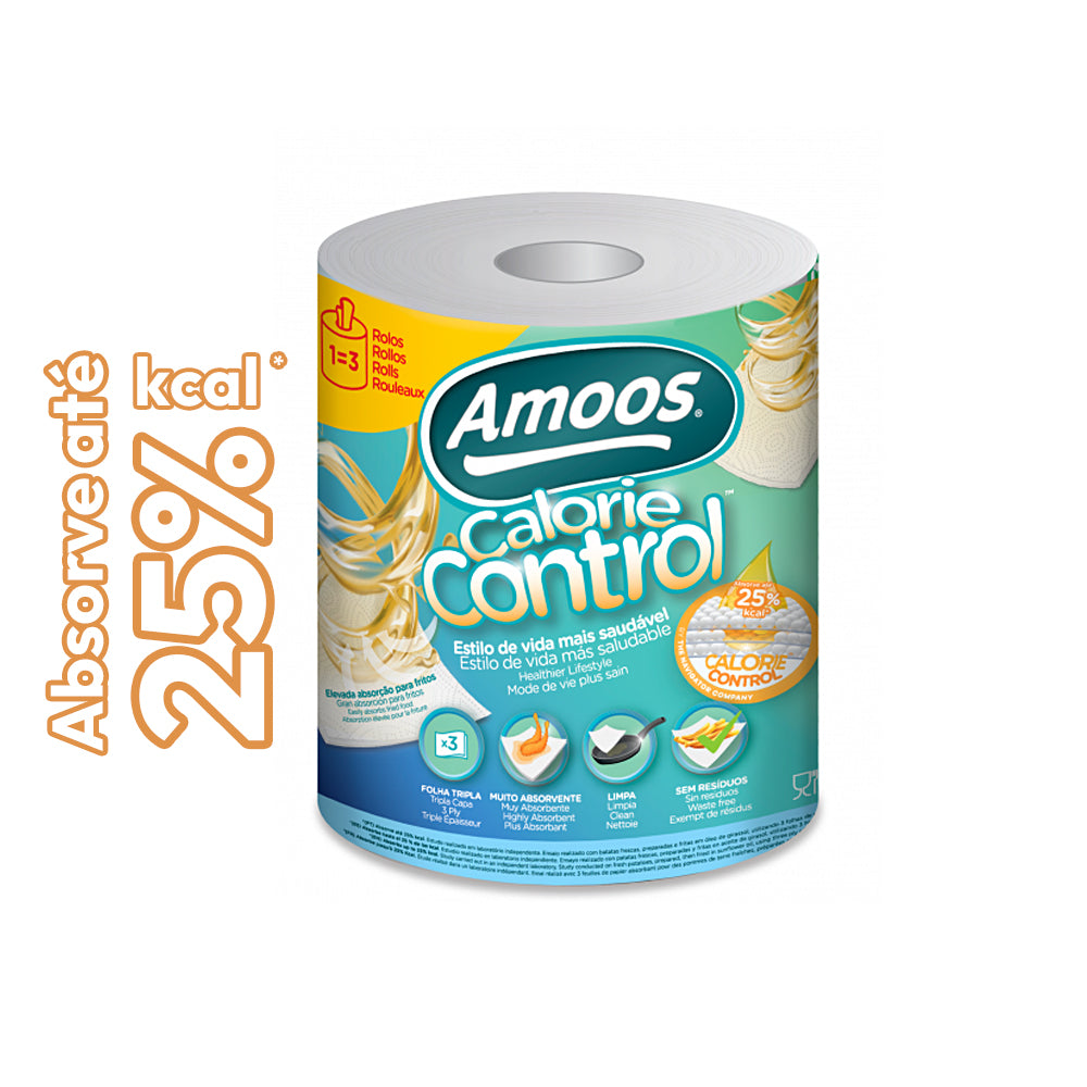 Rolo Multiusos 026mx20,7cm 58g 3Fls AMOOS Calorie 1un