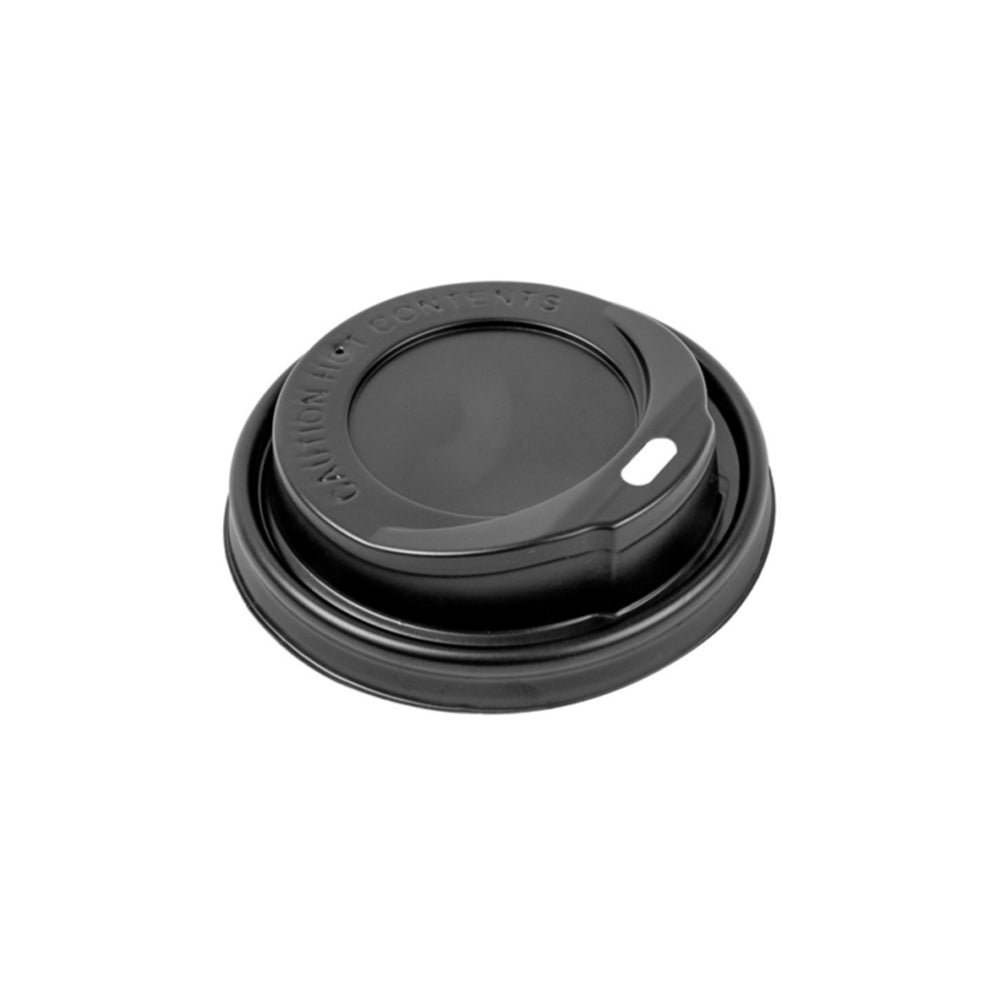 Tampa Alta para Copos 360/480ml 9cm Preto PS 100un