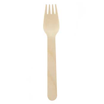 Garfos Madeira 16cm 100un