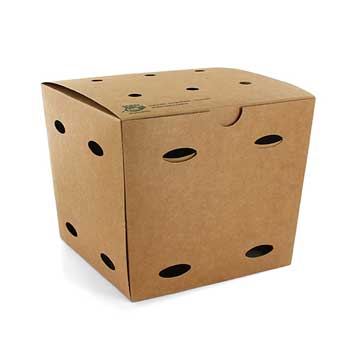 Caixa Cartolina Kraft 14x14,5x14,5cm Batatas Fritas 2500ml