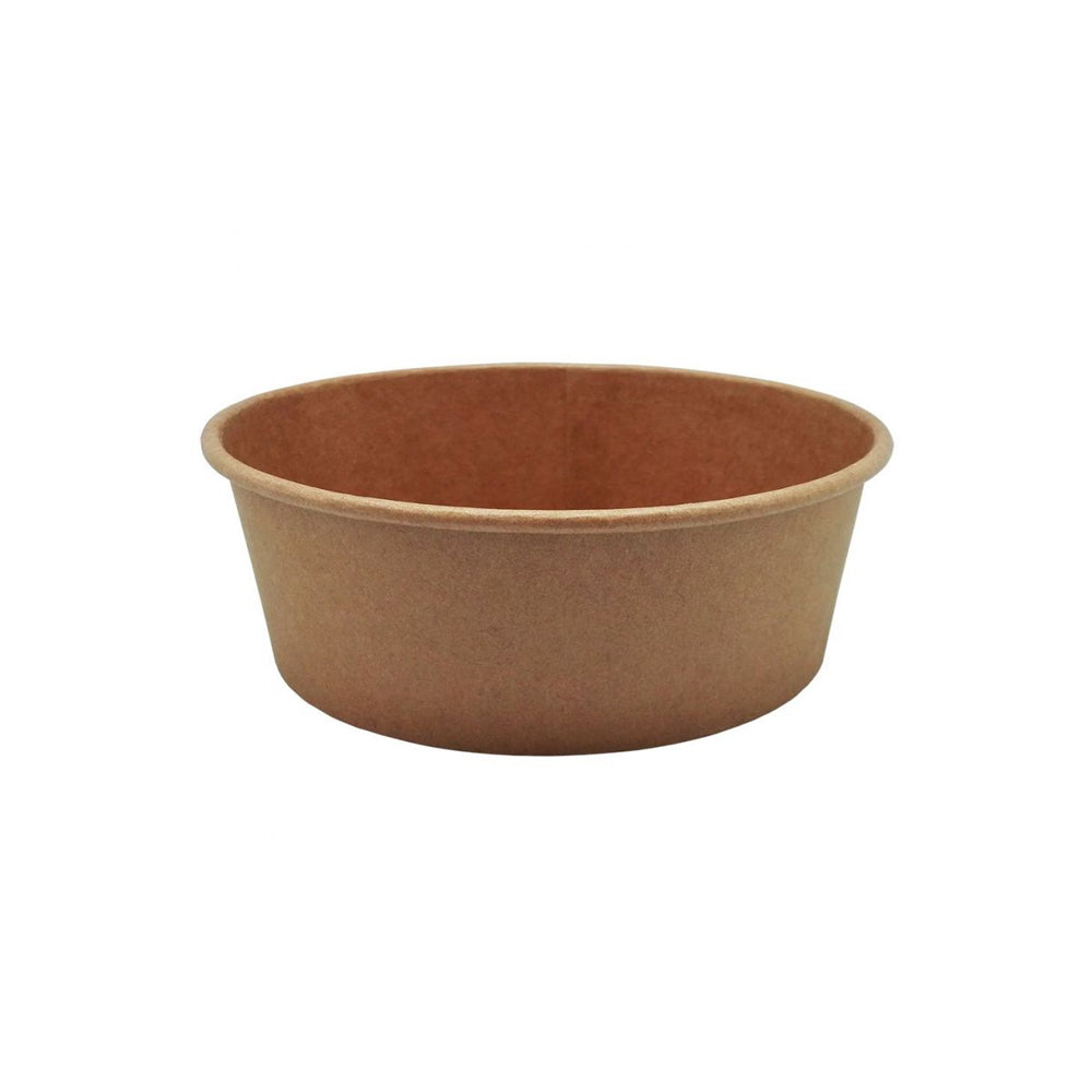 Saladeiras 1100ml Cartão Redondo Ø185mm Cor Kraft 50un