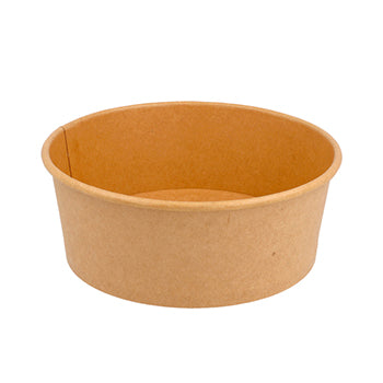 Saladeiras 750ml Cartão Redondo Ø150mm Cor Kraft 50un