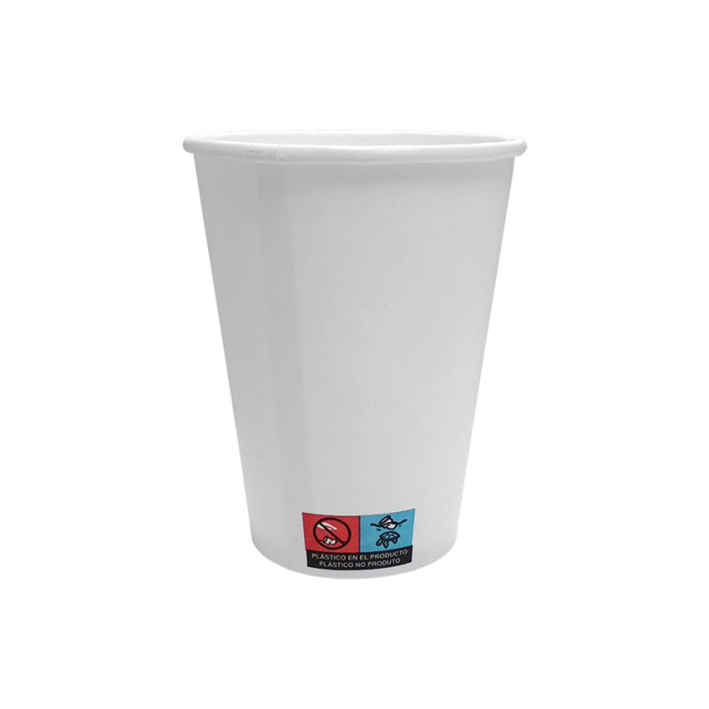 Copos 240ml Papel 8oz Branco 50un