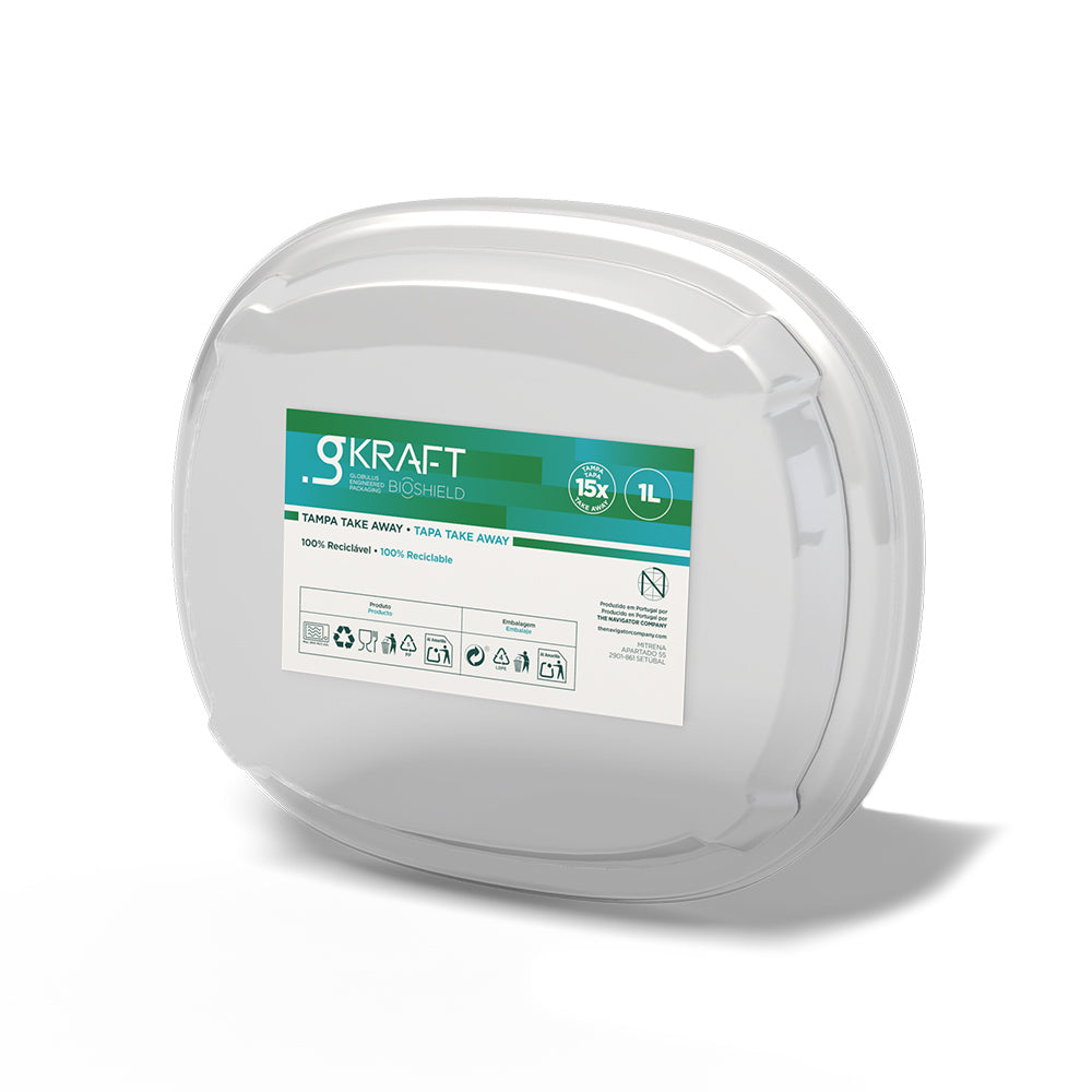 Tampas para Saladeiras gKRAFT Transparente 15un