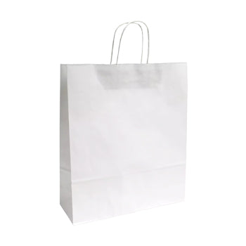 Saco 32x11x39cm Papel 100g c/Asas Branco 1un