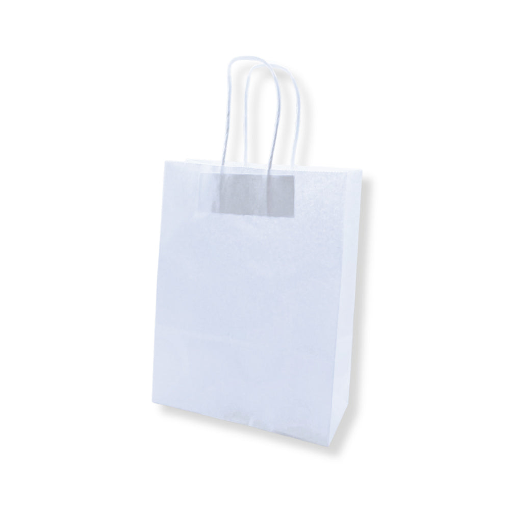 Saco 32x14x40cm Papel 100g c/Asas Branco 1un