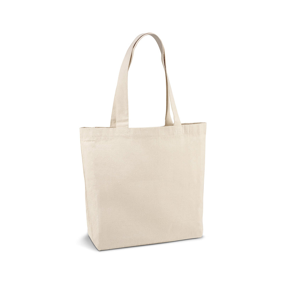 Saco de Compras 100% Algodão Alças Compridas 280g Cru