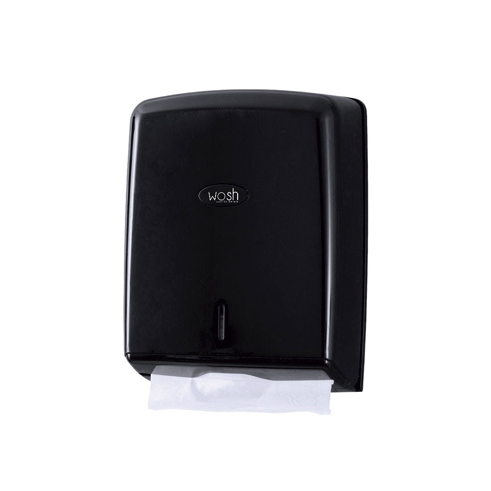 Dispensador Toalhas Mão Zig-Zag Preto