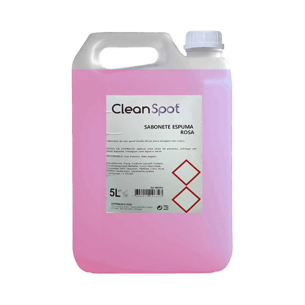 Sabonete Espuma Mãos Cleanspot Rosa 5L