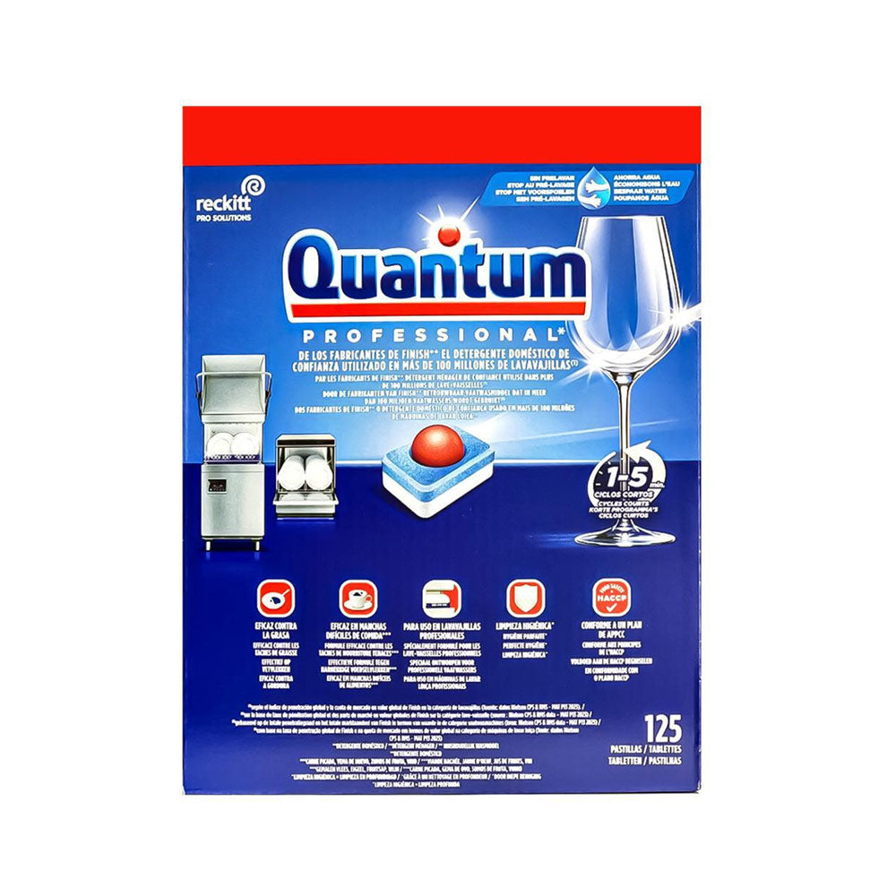 Detergente Máquina Loiça Pastilhas Finish Quantum Prof 125un