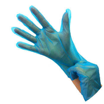 Luvas Polymer Tamanho M s/ Pó Azul 200un