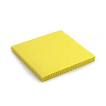 Pano 40x38cm Multiusos Suave Amarelo Pack 3un