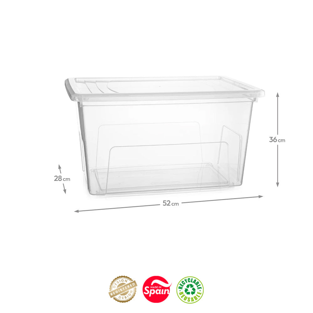 Caixa Plástico Easy 52x28x36cm 34L