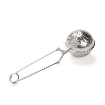 Infusor de Chá Bola Perfurada com Pinça Aço Inoxidável