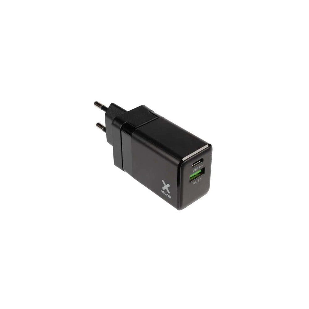 Carregador USB-C + USB-A 20W Rápido Preto