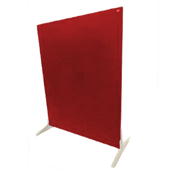 Divisor Pro Desk Impression Pro 1200x1000mm Tela Feltro Vermelho