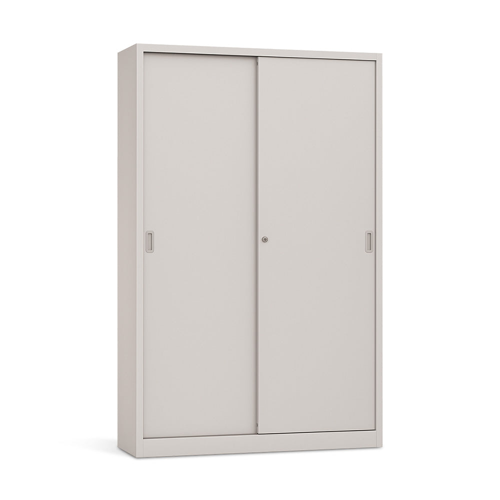 Armário Portas Correr 4 Prateleiras 1200x420x1950 Cinza