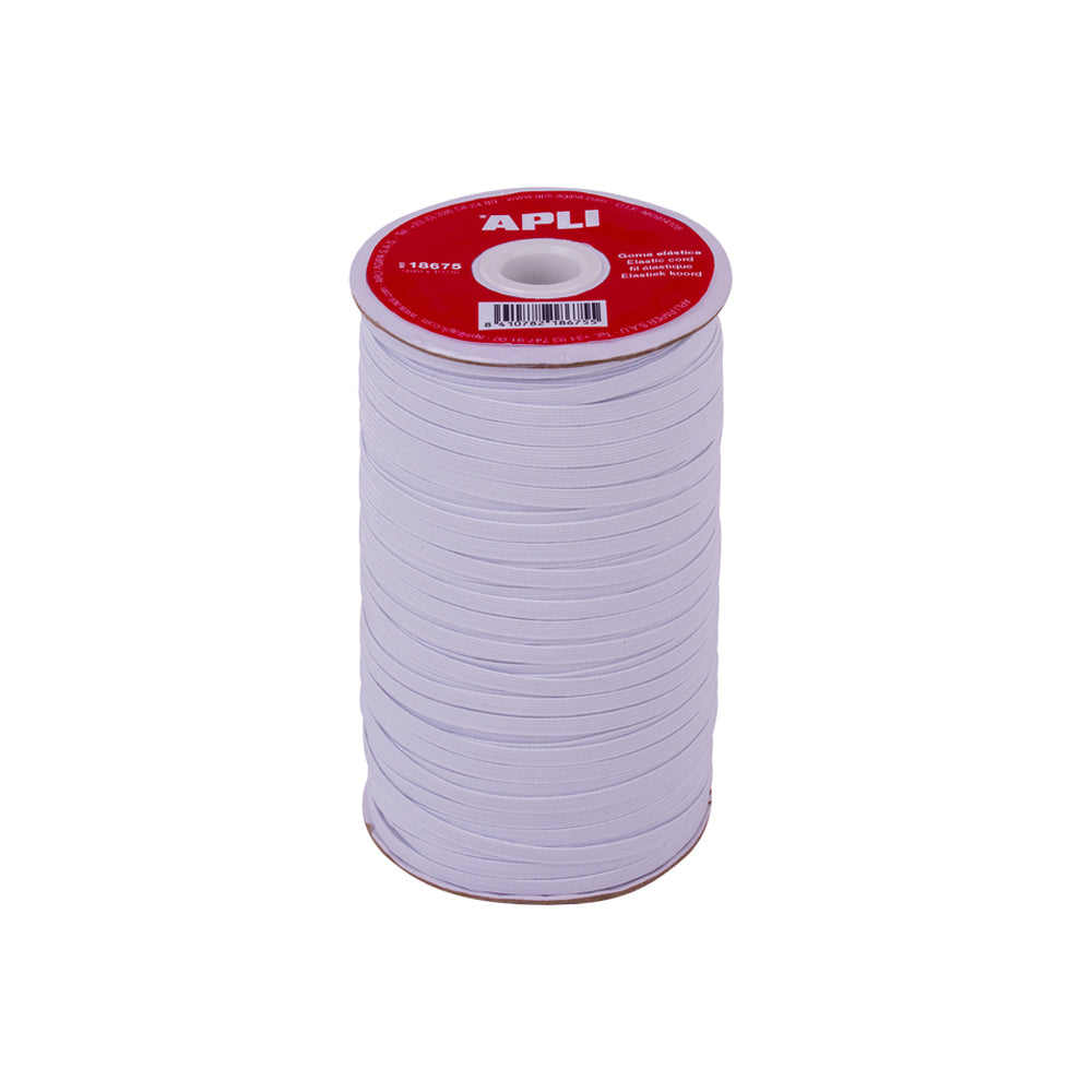 Elástico Fio Bobine Apli Branco 5mmx100m 1un