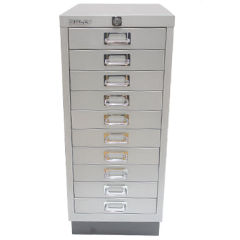 Móvel Metal com Fecho 673x279x429mm com 10 Gavetas Silver