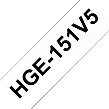 Fita AltaQualidade 24mmx8mts Transparente/Preto 5un
