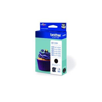 Tinteiro Brother LC123BK Preto 13,4ml 600 Pág.