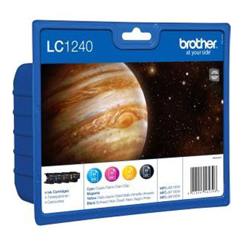 Pack Tinteiros Brother LC1240VALBP 4 Cores