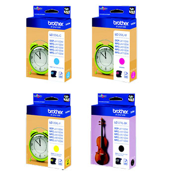 Pack Tinteiros Brother LC127XLVALBP 4 Cores