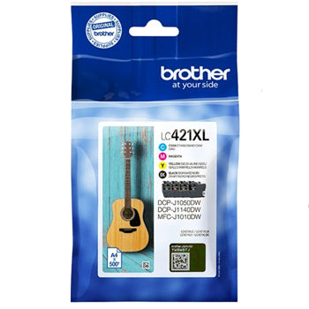 Pack Tinteiros Brother LC421XLVAL 4 Cores 500 Pág.