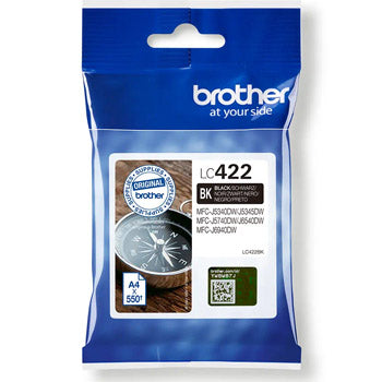 Tinteiro Brother LC422BK Preto 550 Pág.