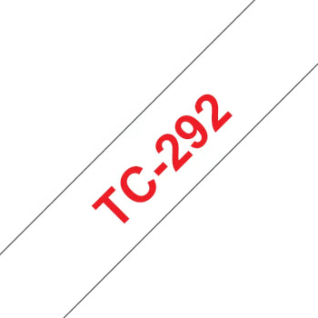 Fita Laminada 9mmx7,7mts Branco/Vermelho