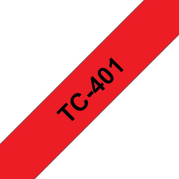 Fita Laminada 12mmx7,7mts Vermelho/Preto