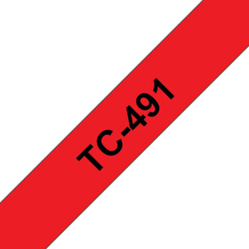 Fita Laminada 9mmx7,7mts Vermelho/Preto