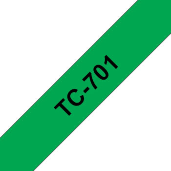 Fita Laminada 12mmx7,7mts Verde/Preto