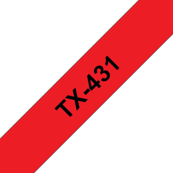 Fita Laminada 12mmx15mts Vermelho/Preto