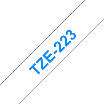 Fita Laminada 09mmx8mts Branco/Azul
