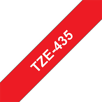 Fita Laminada 12mmx8mts Vermelho/Branco