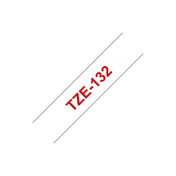 Fita Laminada 12mmx8mts Transparente/Vermelho