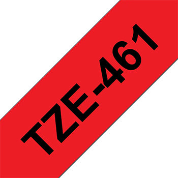 Fita Laminada 36mmx8mts Vermelho/Preto