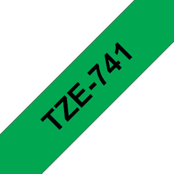 Fita Laminada 18mmx8mts Verde/Preto