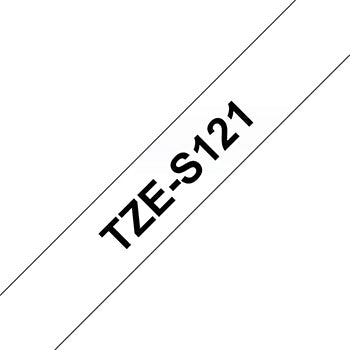 Fita Laminada SuperAdesiva 9mmx8mts Transparente/Preto