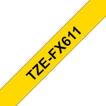 Fita Laminada Flexivel 6mmx8mts Amarelo/Preto