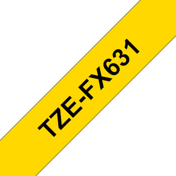 Fita Laminada Flexivel 12mmx8mts Amarelo/Preto
