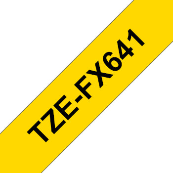 Fita Laminada Flexivel 18mmx8mts Amarelo/Preto