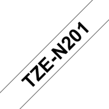 Fita Não Laminada 03,5mmx8mts Branco/Preto