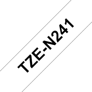 Fita Não Laminada 18mmx8mts Branco/Preto