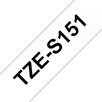 Fita Laminada SuperAdesiva 24mmx8mts Transparente/Preto