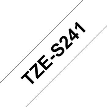 Fita Laminada SuperAdesiva 18mmx8mts Branco/Preto