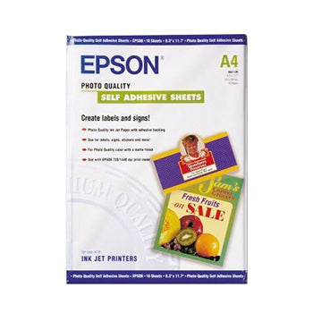 Papel A4 167g Autocolante Photo InkJet 10 Folhas