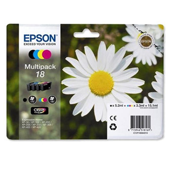 Pack Tinteiros Epson 18 4 Cores C13T18064010